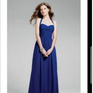 Alfred Angelo Purple Chiffon Halter Dress size 20